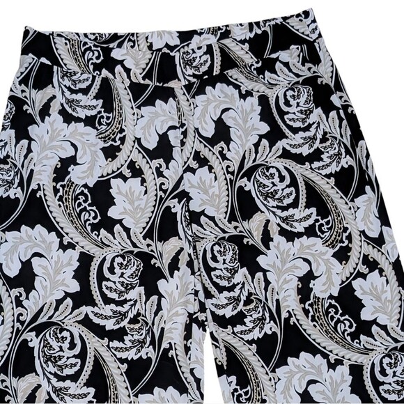 Chico's geometric print on elastic waist pants 3/Large travel comfort Paisley - Picture 12 of 13